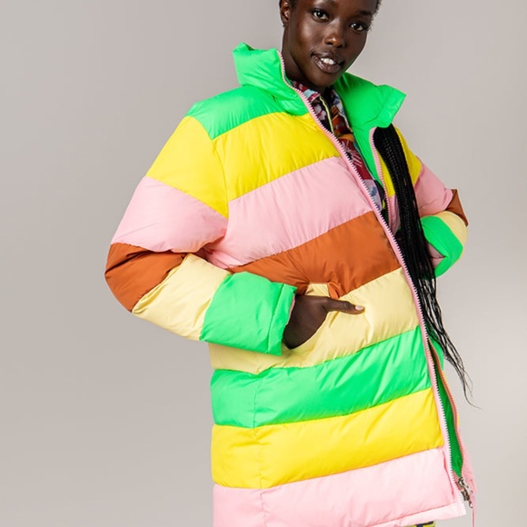 Rachel Antonoff Colorblock Terry Puffer - Picture 5 of 6